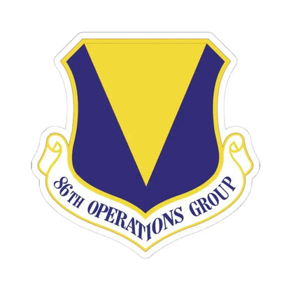 86th Operations Group (U.S. Air Force) STICKER Vinyl Kiss-Cut Decal 4 Inch White - The Sticker Space
