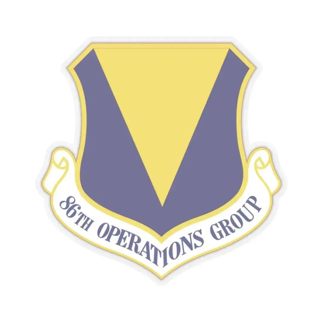 86th Operations Group (U.S. Air Force) STICKER Vinyl Kiss-Cut Decal 6 Inch Transparent - The Sticker Space