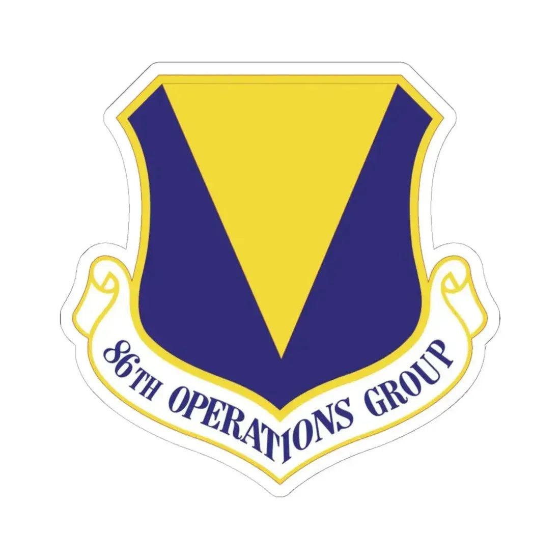 86th Operations Group (U.S. Air Force) STICKER Vinyl Kiss-Cut Decal 6 Inch White - The Sticker Space