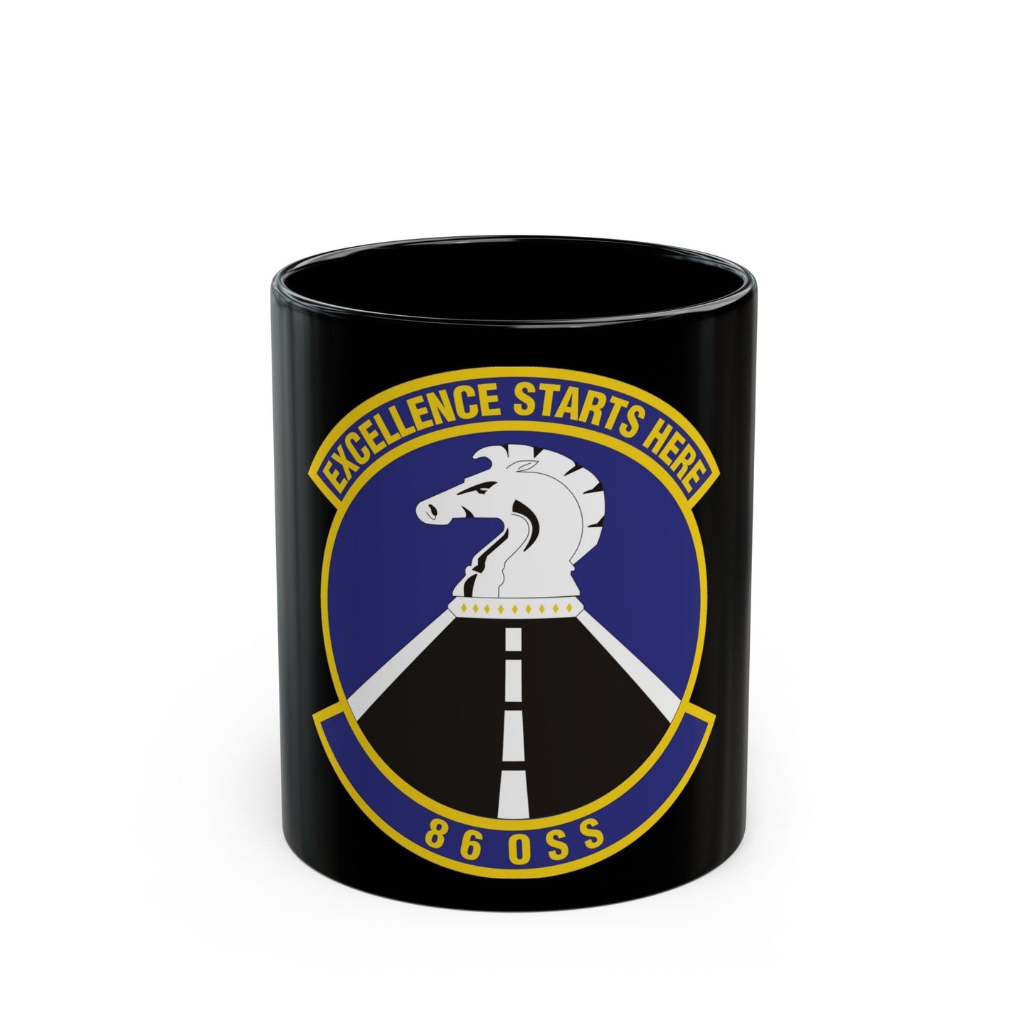 86th Operations Support Squadron (U.S. Air Force) Black Coffee Mug-11oz-The Sticker Space