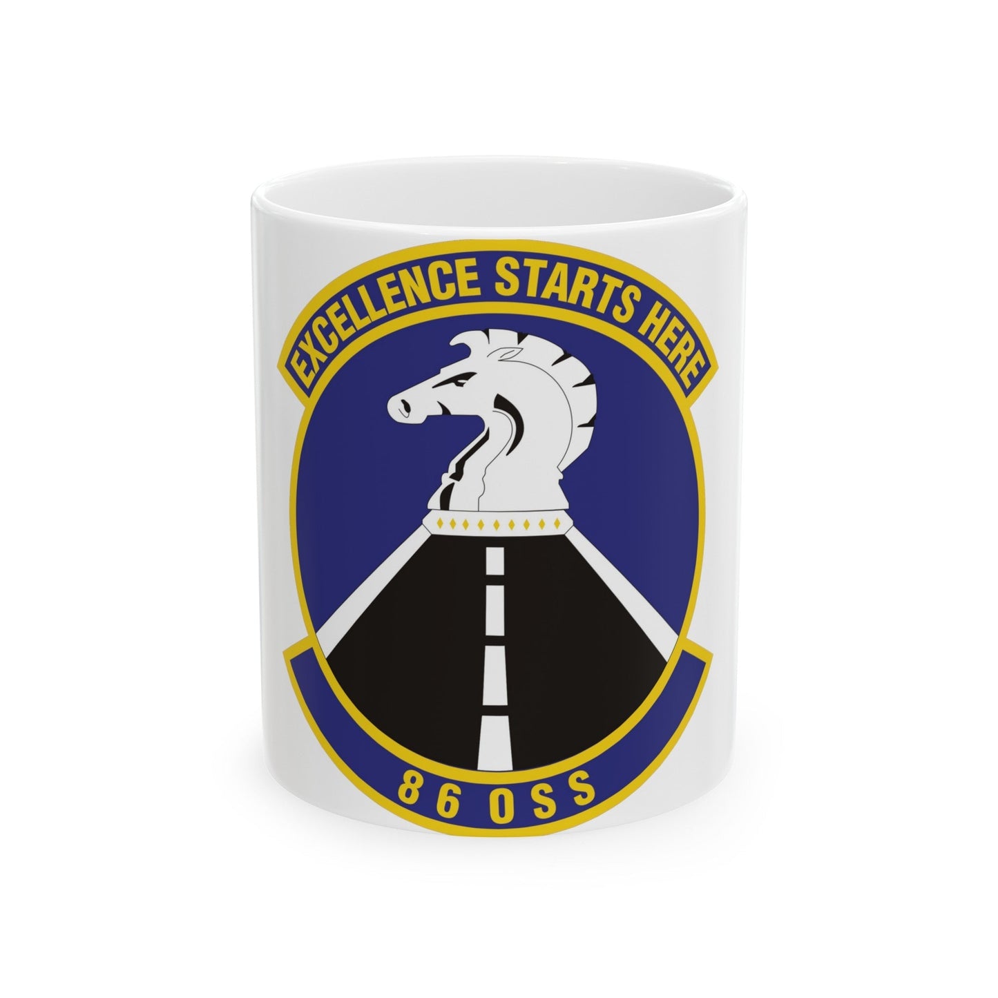 86th Operations Support Squadron (U.S. Air Force) White Coffee Mug-11oz-The Sticker Space