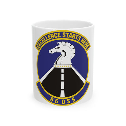 86th Operations Support Squadron (U.S. Air Force) White Coffee Mug-11oz-The Sticker Space