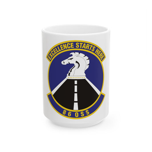 86th Operations Support Squadron (U.S. Air Force) White Coffee Mug-15oz-The Sticker Space