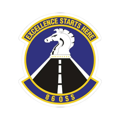 86th Operations Support Squadron (U.S. Air Force) STICKER Vinyl Kiss-Cut Decal 3 Inch White - The Sticker Space