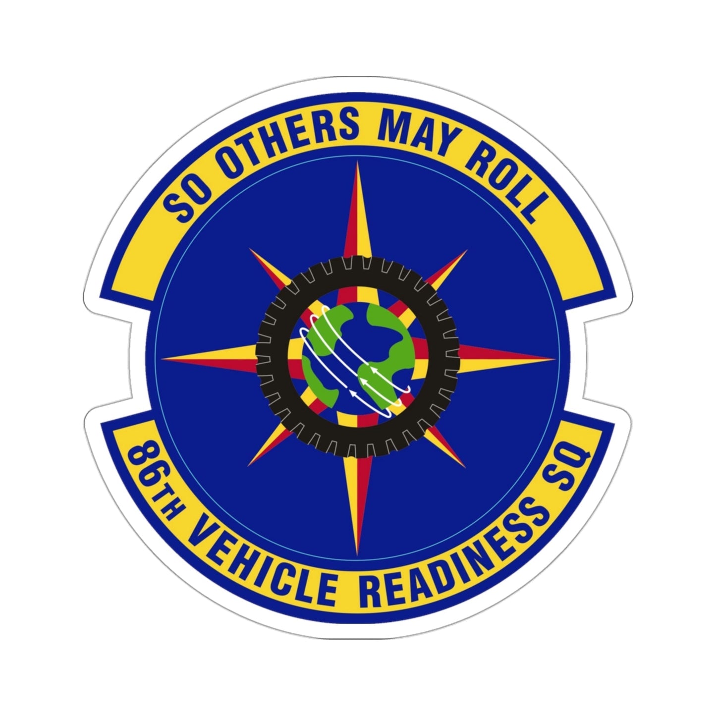 86th Vehicle Readiness Squadron (U.S. Air Force) STICKER Vinyl Die-Cut Decal-3 Inch-The Sticker Space