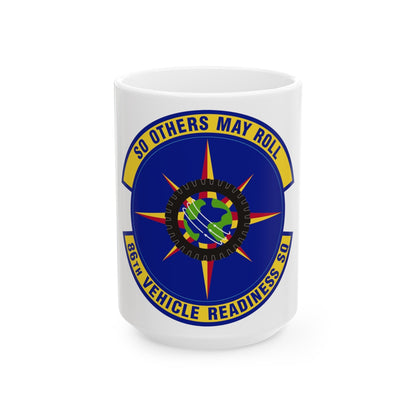 86th Vehicle Readiness Squadron (U.S. Air Force) White Coffee Mug-15oz-The Sticker Space