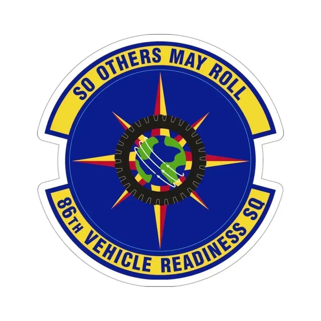 86th Vehicle Readiness Squadron (U.S. Air Force) STICKER Vinyl Die-Cut Decal 3 Inch - The Sticker Space