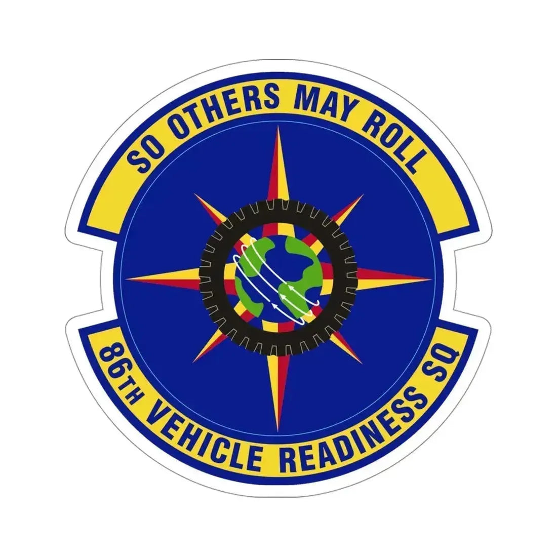 86th Vehicle Readiness Squadron (U.S. Air Force) STICKER Vinyl Die-Cut Decal 4 Inch - The Sticker Space