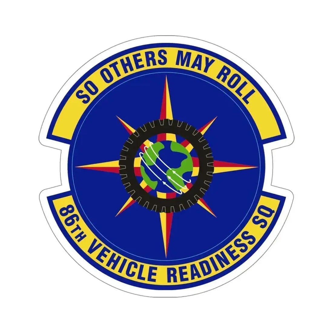86th Vehicle Readiness Squadron (U.S. Air Force) STICKER Vinyl Die-Cut Decal 5 Inch - The Sticker Space
