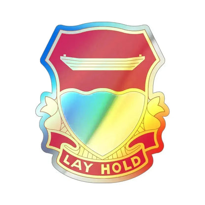 87 Engineer Battalion (U.S. Army) Holographic STICKER Die-Cut Vinyl Decal 6 Inch Holographic - The Sticker Space