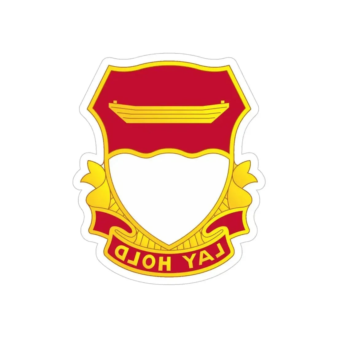 87 Engineer Battalion (U.S. Army) REVERSE PRINT Transparent Die-Cut STICKER - The Sticker Space