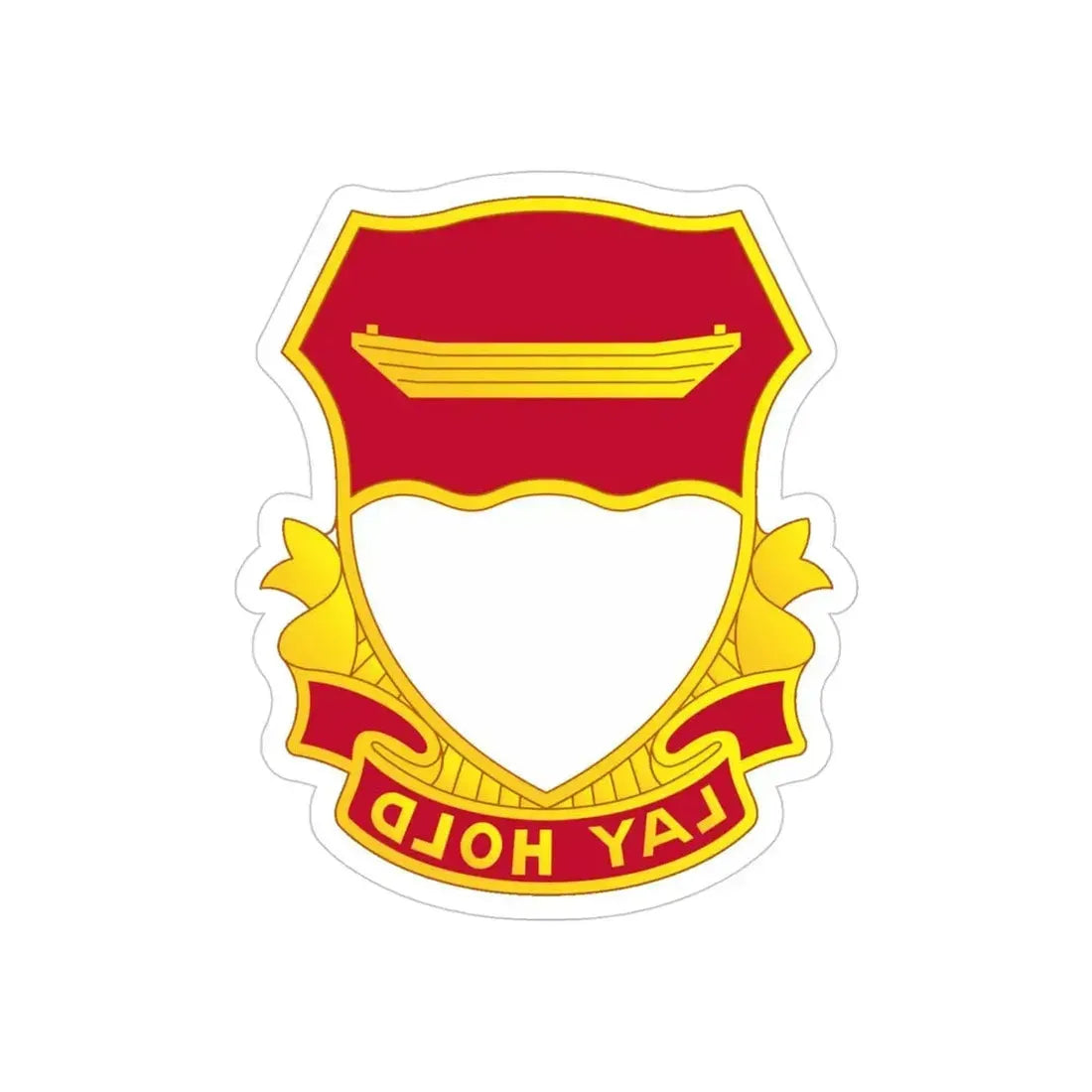 87 Engineer Battalion (U.S. Army) REVERSE PRINT Transparent Die-Cut STICKER - The Sticker Space