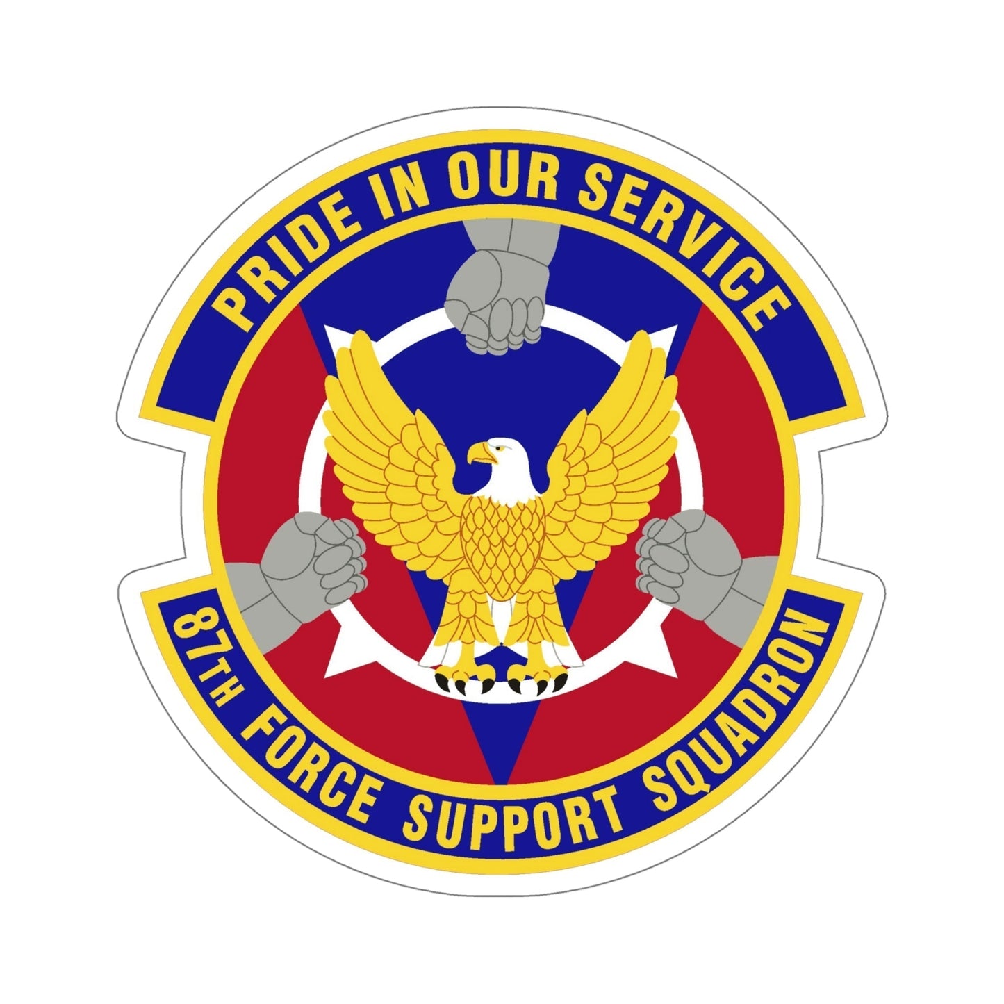 87 Force Support Squadron AMC (U.S. Air Force) STICKER Vinyl Die-Cut Decal-6 Inch-The Sticker Space