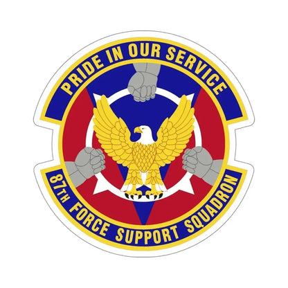 87 Force Support Squadron AMC (U.S. Air Force) STICKER Vinyl Die-Cut Decal - The Sticker Space