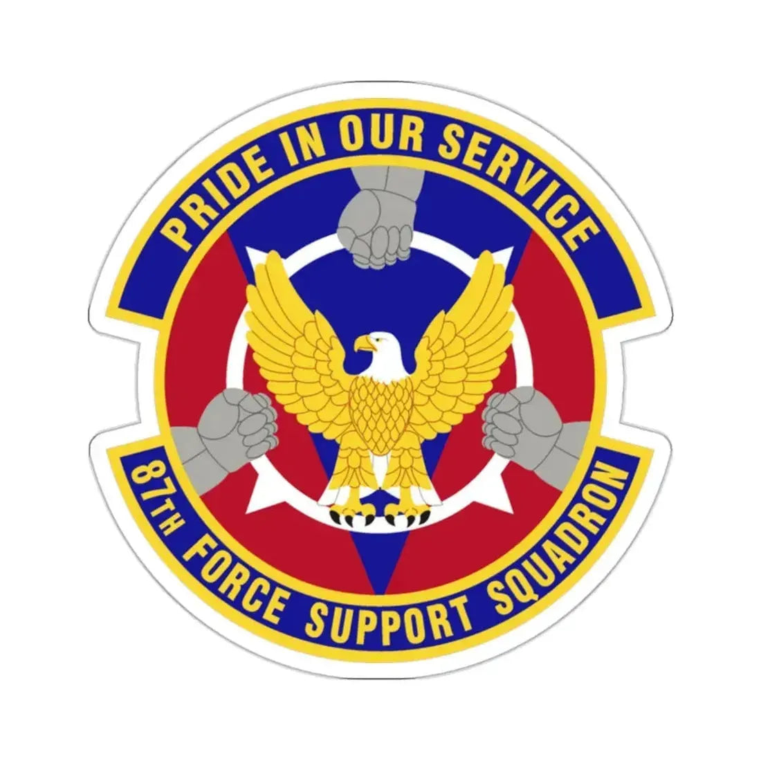 87 Force Support Squadron AMC (U.S. Air Force) STICKER Vinyl Kiss-Cut Decal - The Sticker Space
