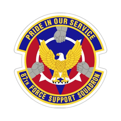 87 Force Support Squadron AMC (U.S. Air Force) STICKER Vinyl Kiss-Cut Decal - The Sticker Space