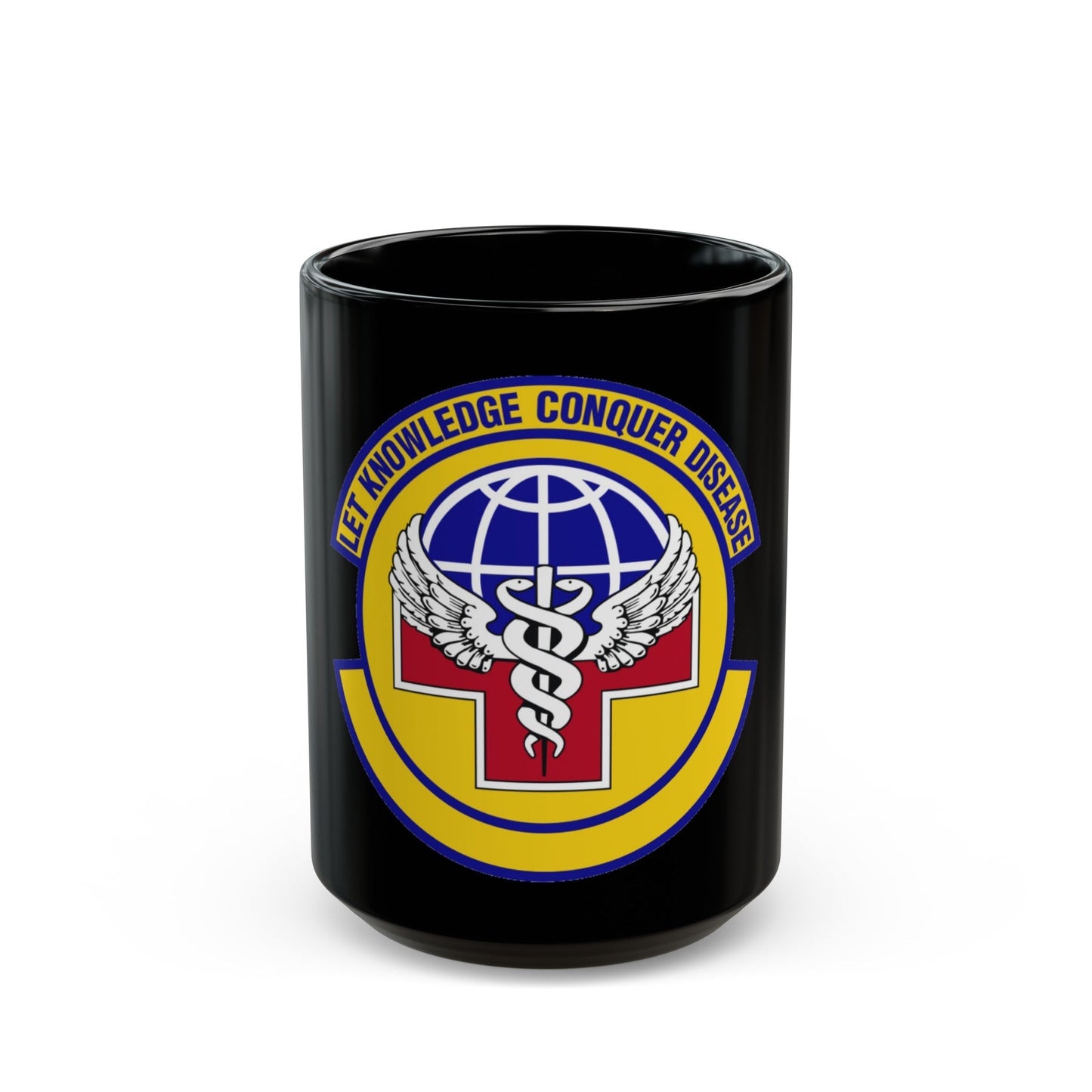 87 Healthcare Operations Squadron AMC (U.S. Air Force) Black Coffee Mug-15oz-The Sticker Space