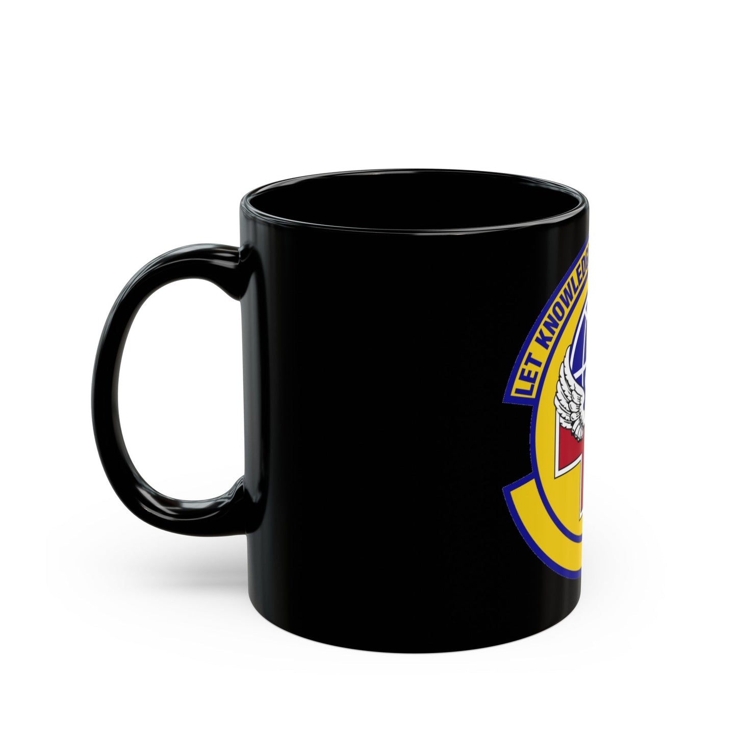 87 Healthcare Operations Squadron AMC (U.S. Air Force) Black Coffee Mug-The Sticker Space