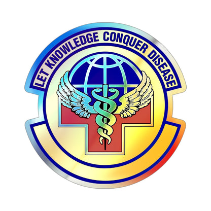 87 Healthcare Operations Squadron AMC (U.S. Air Force) Holographic STICKER Die-Cut Vinyl Decal-3 Inch-The Sticker Space