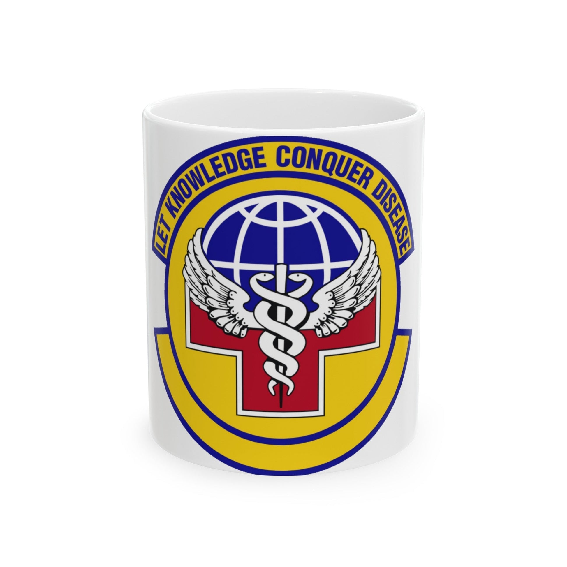 87 Healthcare Operations Squadron AMC (U.S. Air Force) White Coffee Mug-11oz-The Sticker Space