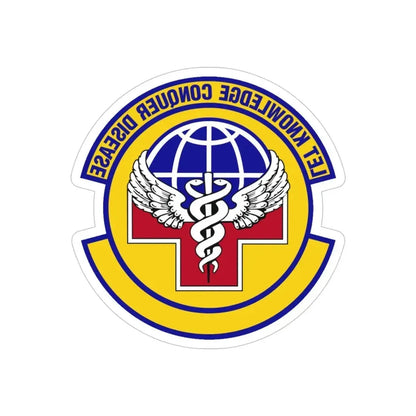 87 Healthcare Operations Squadron AMC (U.S. Air Force) REVERSE PRINT Transparent Die-Cut STICKER - The Sticker Space