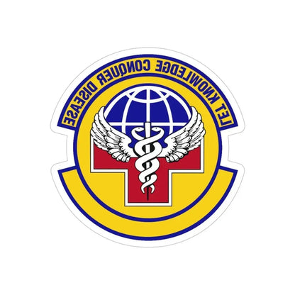 87 Healthcare Operations Squadron AMC (U.S. Air Force) REVERSE PRINT Transparent Die-Cut STICKER - The Sticker Space