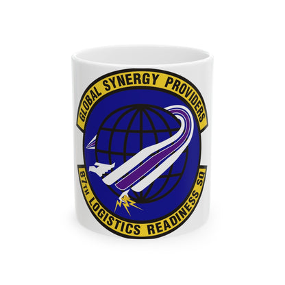 87 Logistics Readiness Squadron AMC (U.S. Air Force) White Coffee Mug-11oz-The Sticker Space