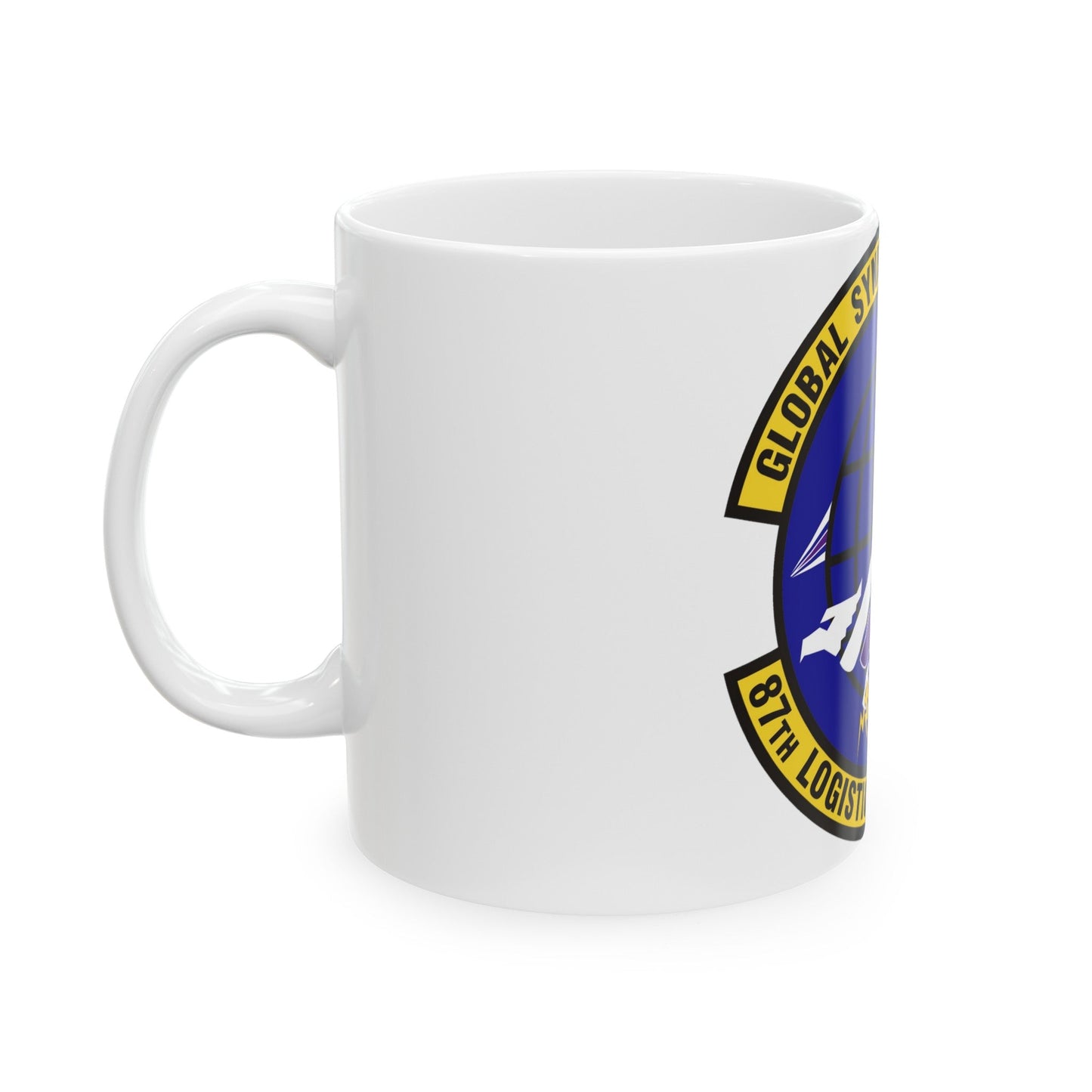 87 Logistics Readiness Squadron AMC (U.S. Air Force) White Coffee Mug-The Sticker Space