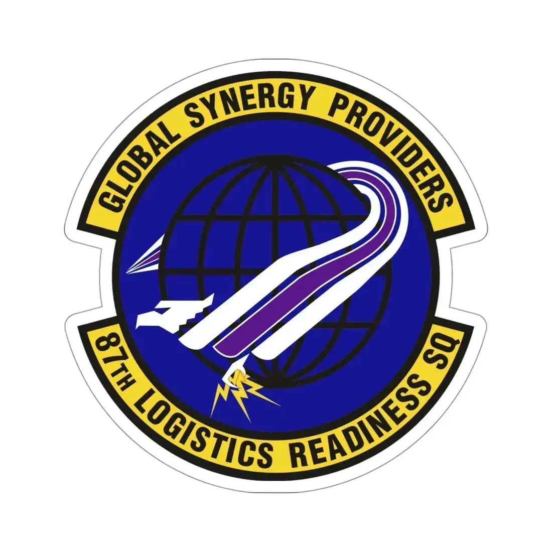 87 Logistics Readiness Squadron AMC (U.S. Air Force) STICKER Vinyl Die-Cut Decal - The Sticker Space