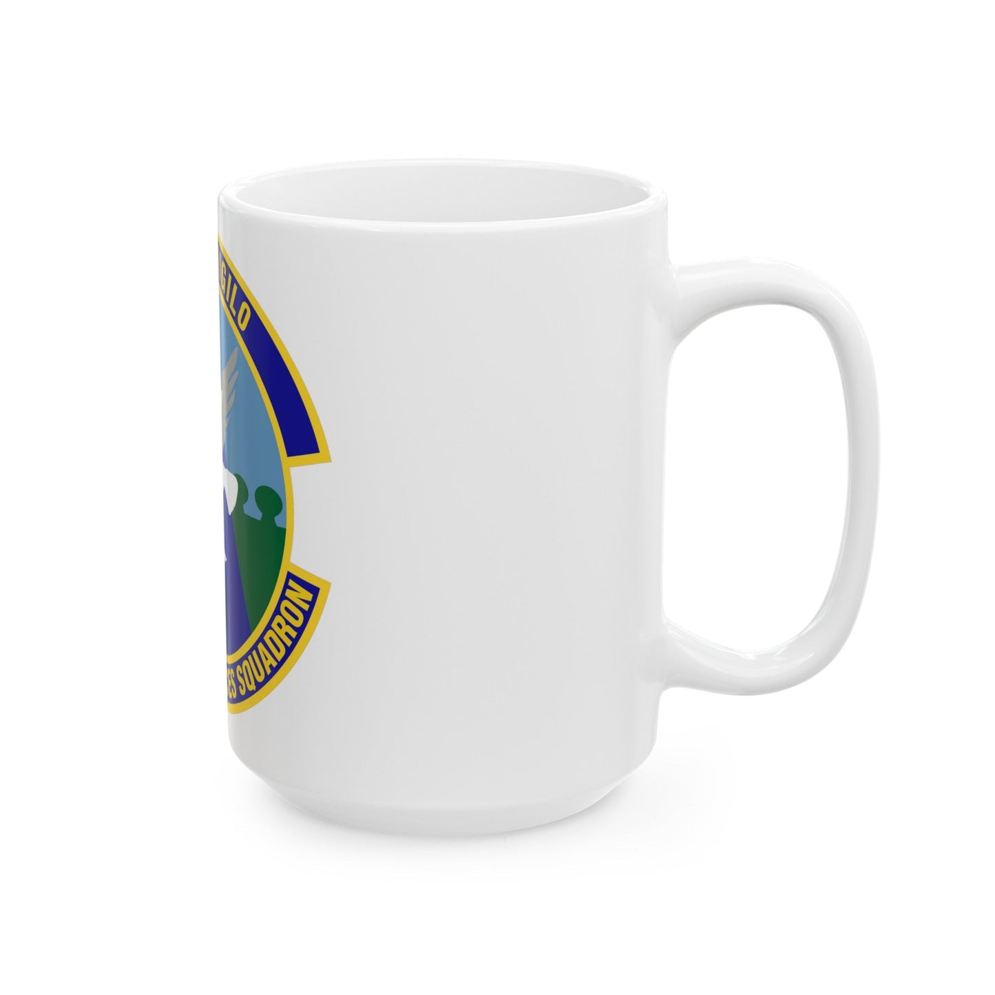 87 Security Forces Squadron AMC (U.S. Air Force) White Coffee Mug-The Sticker Space