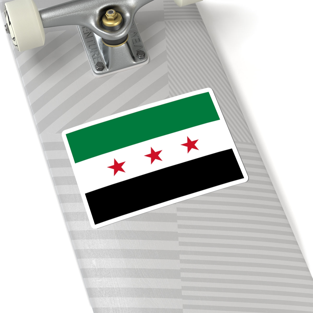 Flag of the Syrian revolution small stars (Syria) STICKER Vinyl Kiss-Cut Decal