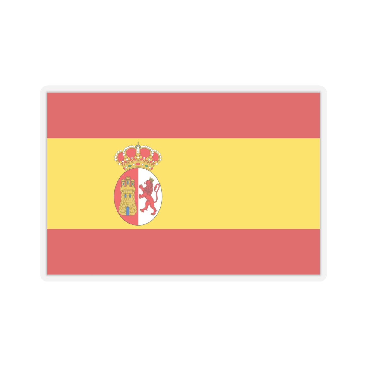 Flag of Spain 1785-1873 1875-1931 (Argentina) STICKER Vinyl Kiss-Cut Decal