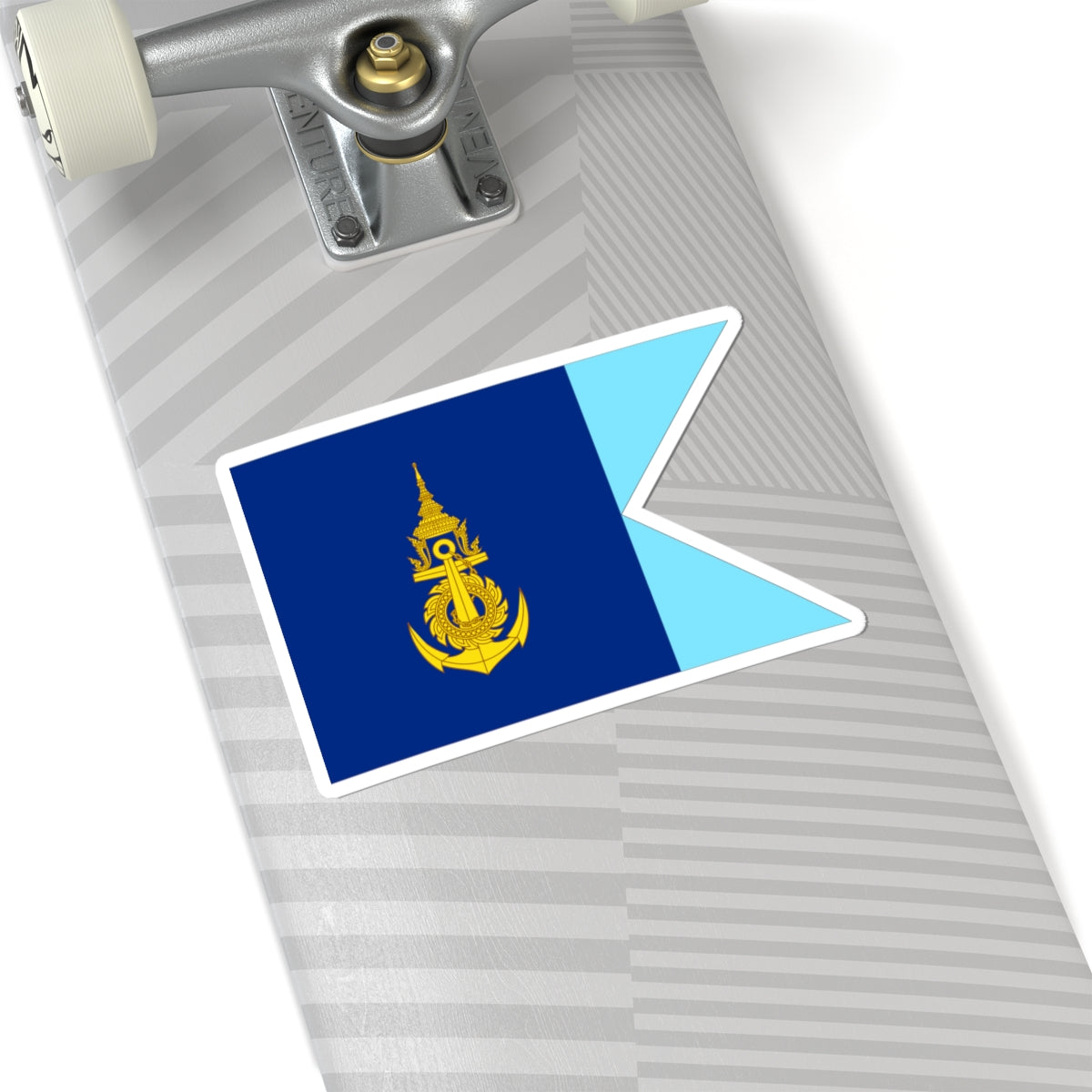 Flag Thai Navy Base Commander (Thailand) STICKER Vinyl Kiss-Cut Decal
