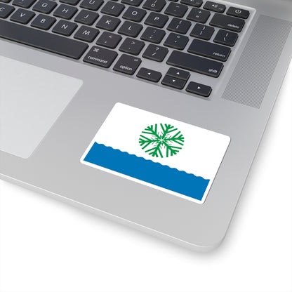 Flag of Novodvinsk Arkhangelsk oblast (Russia) STICKER Vinyl Kiss-Cut Decal