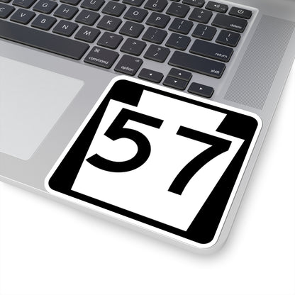 PA-57 (Pennsylvania) (Road Sign) STICKER Vinyl Kiss-Cut Decal