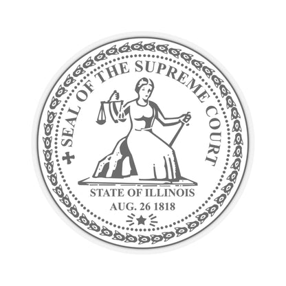 Seal of the Supreme Court of Illinois - STICKER Vinyl Kiss-Cut Decal