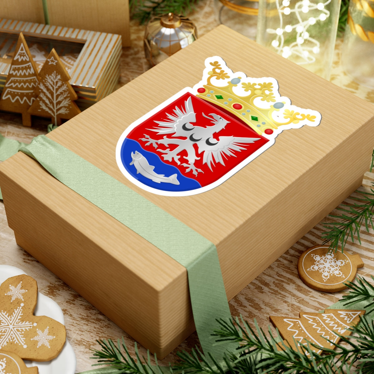 Bergambacht wapen 1985 (Netherlands) (Coat of Arms) STICKER Vinyl Kiss-Cut Decal