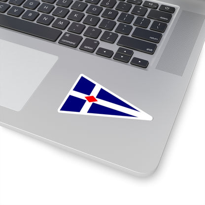 Burgee of Torpoint Mosquito Sailing Club (United Kingdom) STICKER Vinyl Kiss-Cut Decal