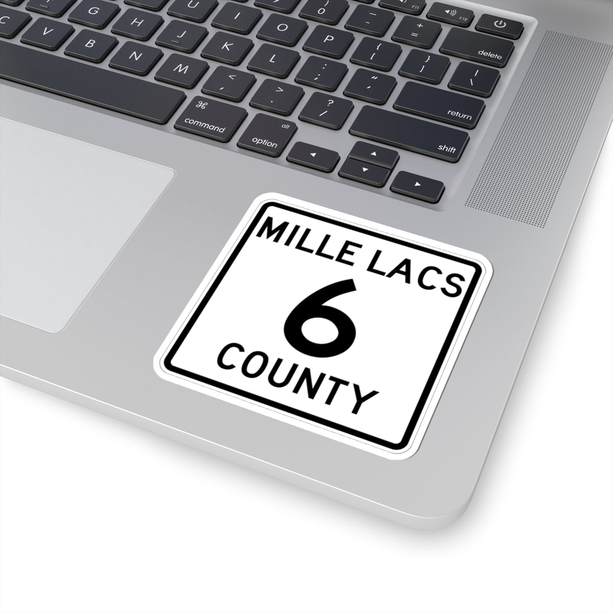 Mille Lacs County 6 MN (Minnesota) (Road Sign) STICKER Vinyl Kiss-Cut Decal