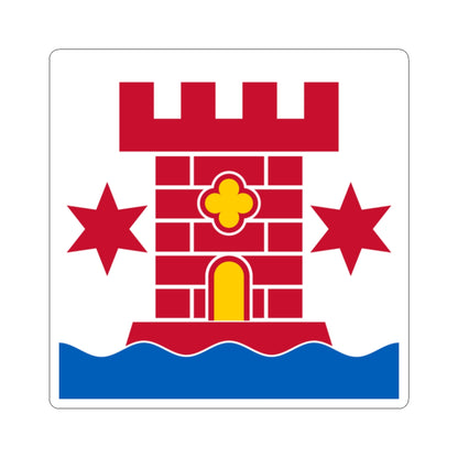 Flag of Kalmar (Sweden) STICKER Vinyl Kiss-Cut Decal