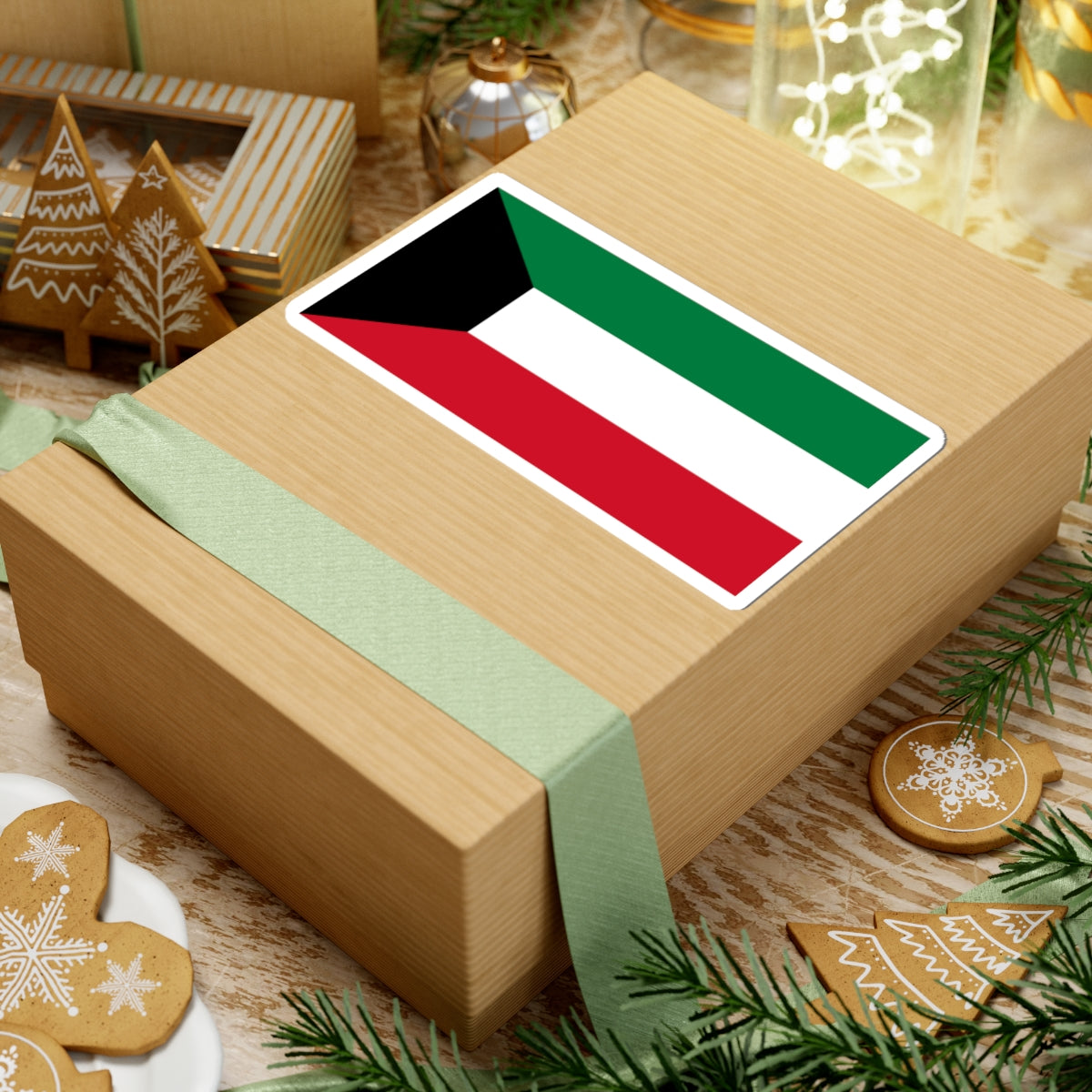 Flag of Kuwait (Kuwait) STICKER Vinyl Kiss-Cut Decal