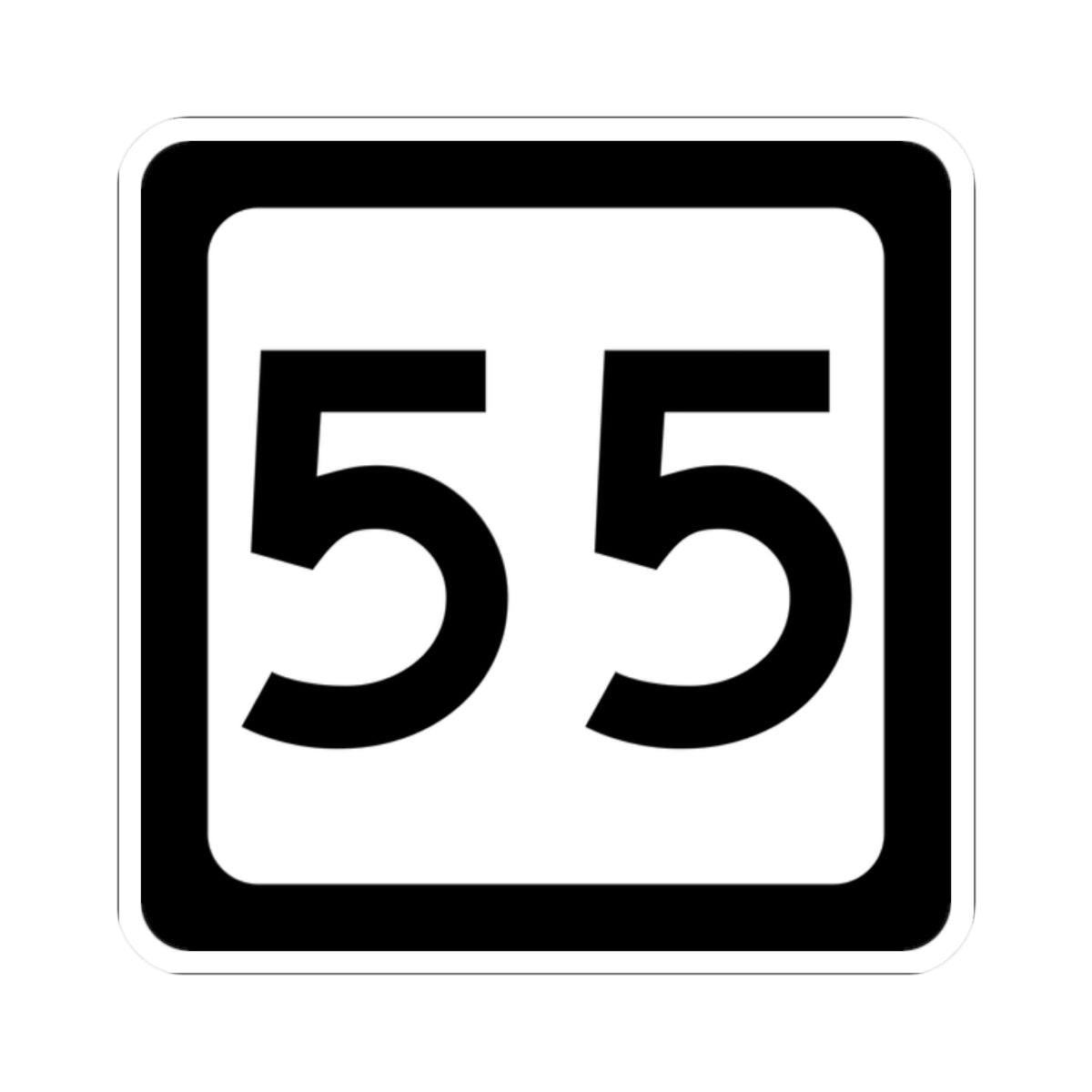 WV-55 (Virginia) (Road Sign) STICKER Vinyl Kiss-Cut Decal