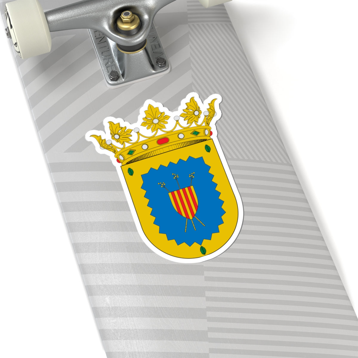Escudo de Luesma (Spain) (Coat of Arms) STICKER Vinyl Kiss-Cut Decal