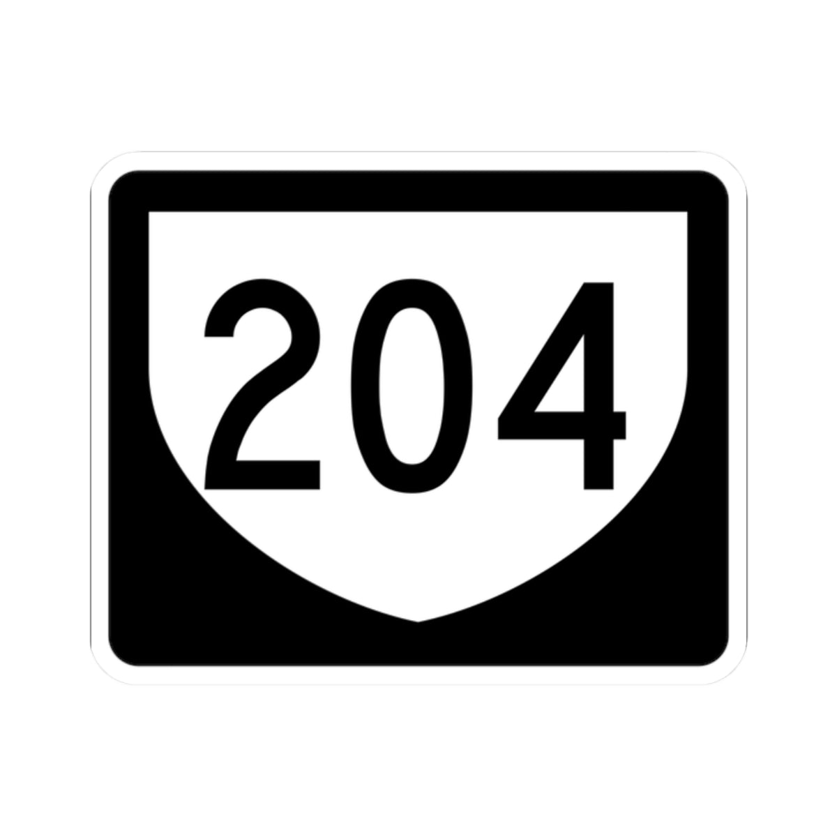 PR urban primary 204 (Puerto Rico) (Road Sign) STICKER Vinyl Kiss-Cut Decal