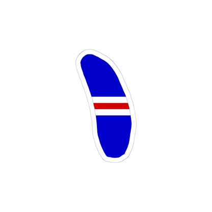 Howland Island flag map local (United States) STICKER Vinyl Kiss-Cut Decal