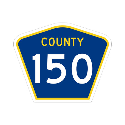 County 150 MN (Minnesota) (Road Sign) STICKER Vinyl Kiss-Cut Decal
