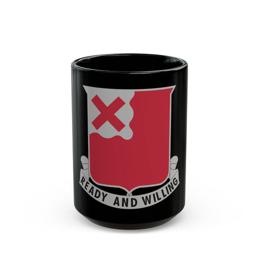 875 Engineer Battalion (U.S. Army) Black Coffee Mug-15oz-The Sticker Space