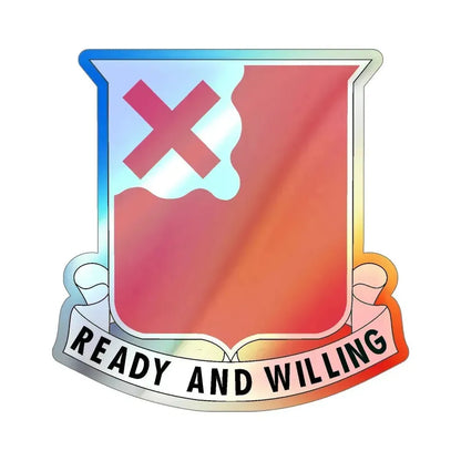 875 Engineer Battalion (U.S. Army) Holographic STICKER Die-Cut Vinyl Decal 6 Inch Holographic - The Sticker Space