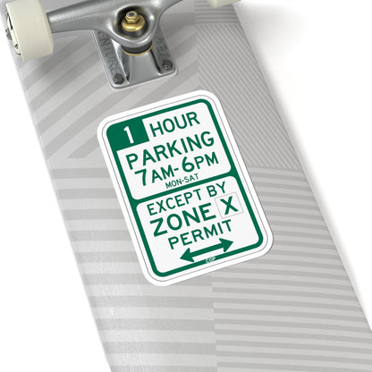 PBOT Road sign P4436 (Oregon) (Road Sign) STICKER Vinyl Kiss-Cut Decal