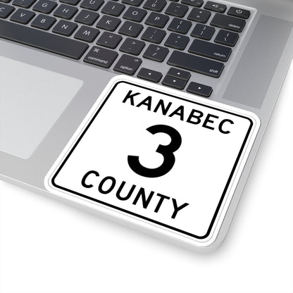 Kanabec County 3 MN (Minnesota) (Road Sign) STICKER Vinyl Kiss-Cut Decal